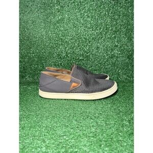 Olukai Pehuea Womens Size 8.5 Casual Grey Mesh Sneakers Slip On Beach Shoes